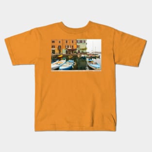 Castelletto Waterfront on Lake Garda in Italy Kids T-Shirt